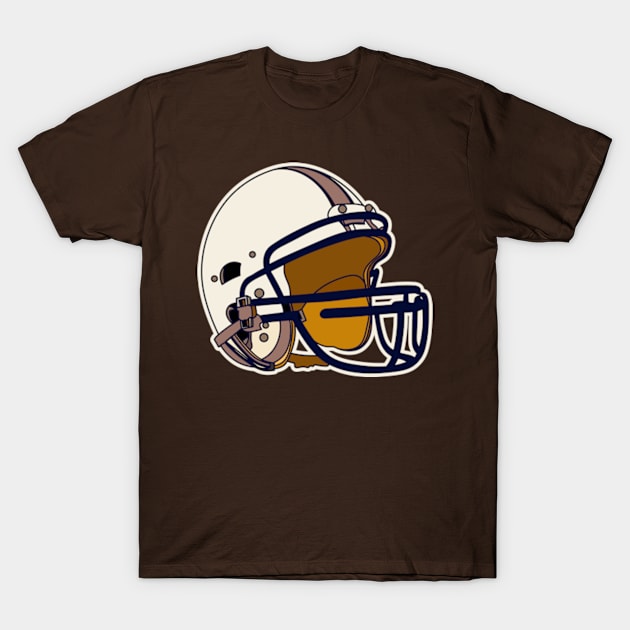 Vintage Football Helmet T-Shirt by Worldengine